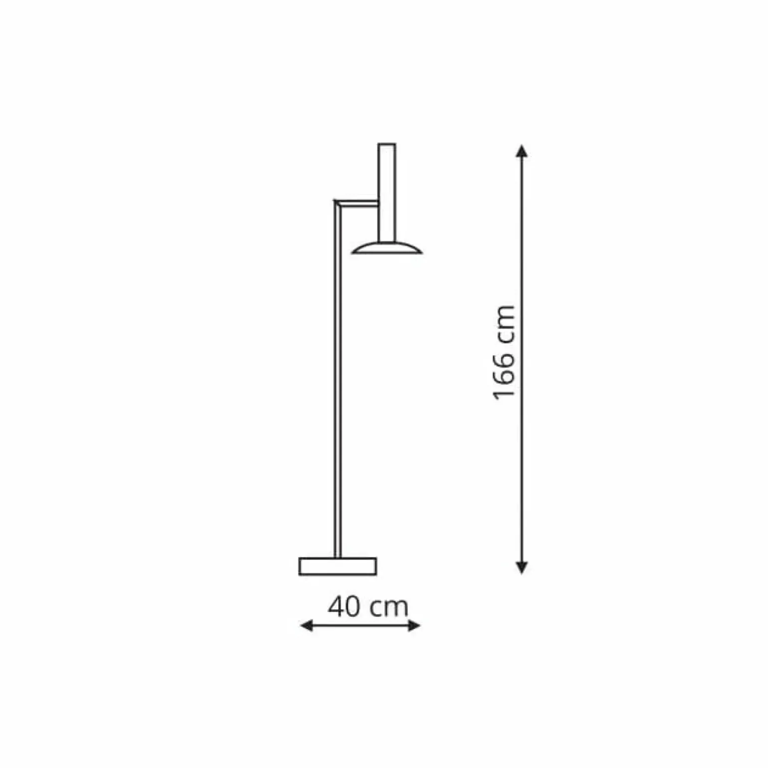 Sklep Kaja Prosta, minimalistyczna lampa stojąca LP-1661/1F WH HAT | Kaja