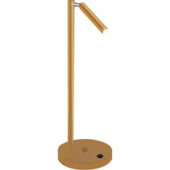 Sklep Kaja Prosta, złota, matowa lampka biurkowa ANT 2037 KOSAME | Kaja
