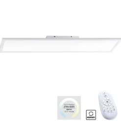 Best Sale Prostokątny duży plafon LED z pilotem 16533-16-O z serii FLAT | Kaja Żyrandole Nowoczesne