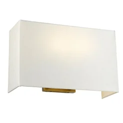 Sklep Kaja Prostokątny kinkiet z abażurem DL-RILEY-L-IV-AB z serii RILEY