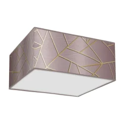 Sklep Kaja Prostokątny plafon sufitowy, w kolorze różu MLP7588 z serii ZIGGY | Kaja Oświetl