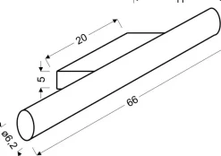 Sklep Kaja Prosty kinkiet łazienkowy LED 66cm 21-53947 UNIVERSE | Kaja
