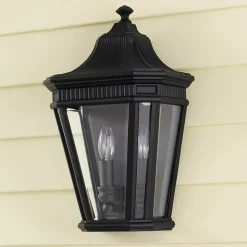 Sklep Kaja Prosty kinkiet ogrodowy FE-COTSLN7-BK z serii COTSWOLD LANE