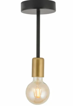 Best Sale Prosty, sztywny zwis ze złotą oprawką, bez klosza SIG 32376 - GINO Żyrandole Nowoczesne