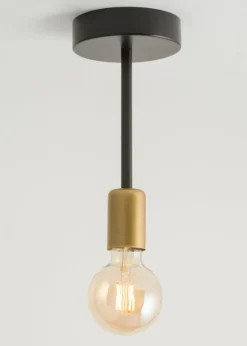 Best Sale Prosty, sztywny zwis ze złotą oprawką, bez klosza SIG 32376 - GINO Żyrandole Nowoczesne