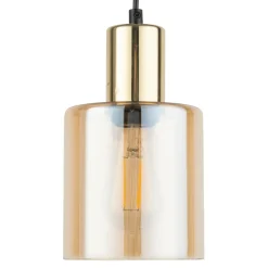 New Prosty zwis z regulowaną wysokością, do kuchni TK 6665 SIERRA GOLD Żyrandole Nowoczesne