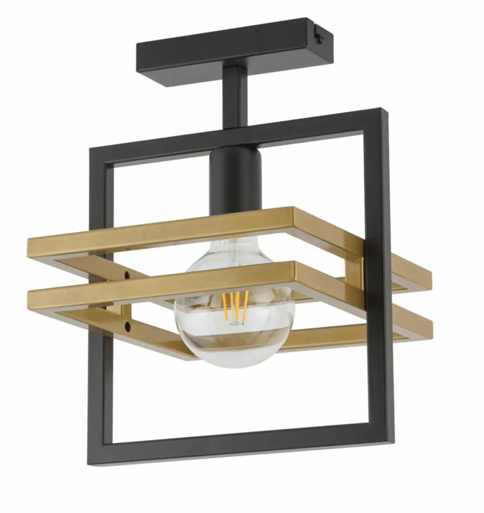Clearance Punktowa, geometryczna lampa sufitowa SIG 32398 z serii MERCI CZ/ZŁ Żyrandole Nowoczesne