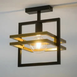 Clearance Punktowa, geometryczna lampa sufitowa SIG 32398 z serii MERCI CZ/ZŁ Żyrandole Nowoczesne