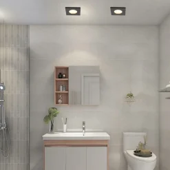 Sklep Kaja Punktowe źródło światła GU10 LP-440/1RS BK SQUARE LAGOS | Kaja