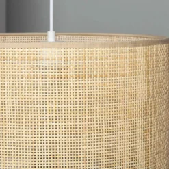 Store Rattanowa lampa o klasycznym kształcie ABR-LW18-BH-E27 BOHO | Kaja Żyrandole Nowoczesne