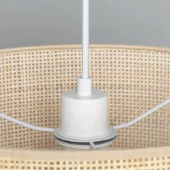 Store Rattanowa lampa o klasycznym kształcie ABR-LW18-BH-E27 BOHO | Kaja Żyrandole Nowoczesne