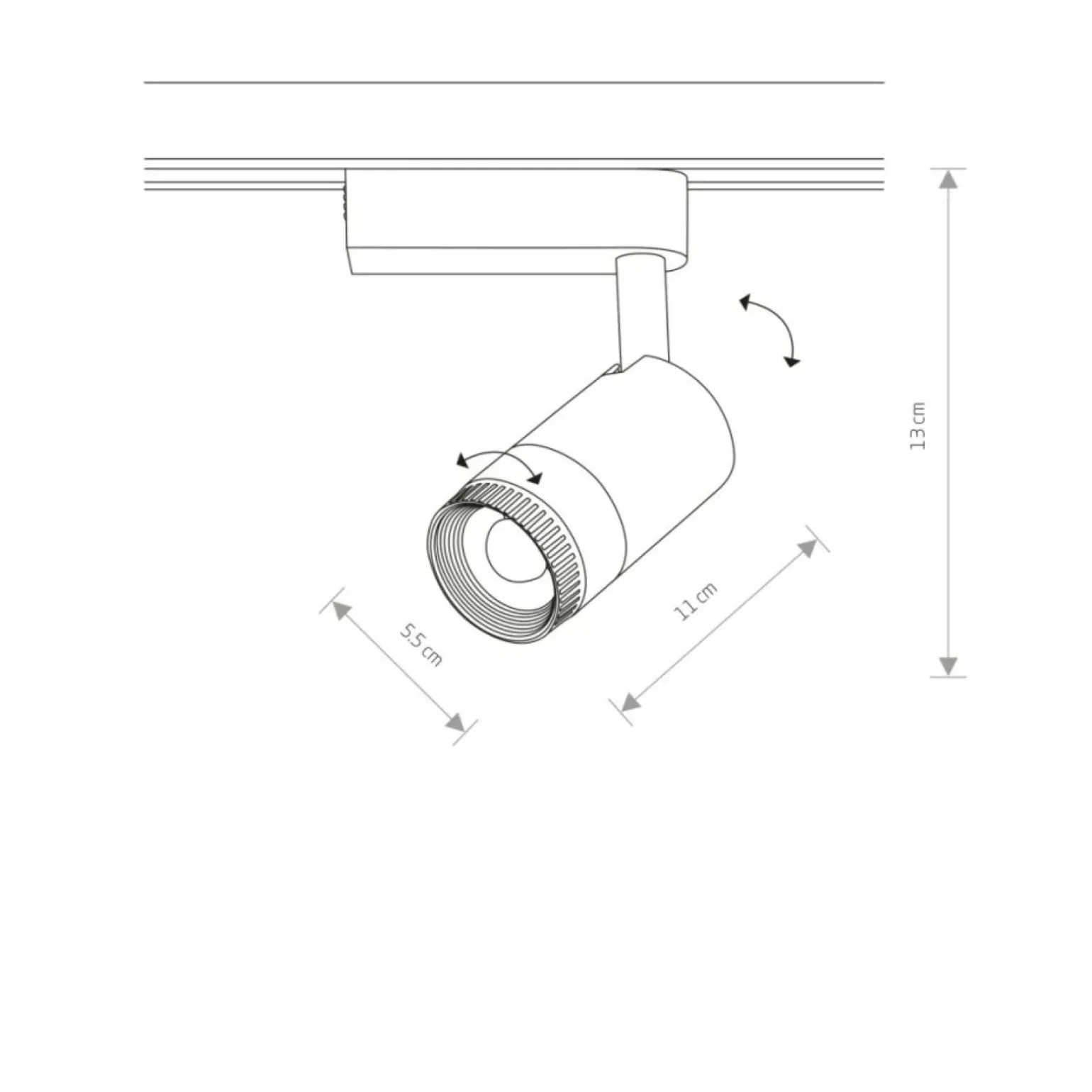 Sklep Kaja Reflektor do szyny 1-fazowej 9W, 4000K, 7626 | Kaja Oświetlenie