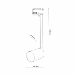 Sklep Kaja Reflektor na sztywnym zwisie, 1-fazowy TK 4932 TRACER | Kaja