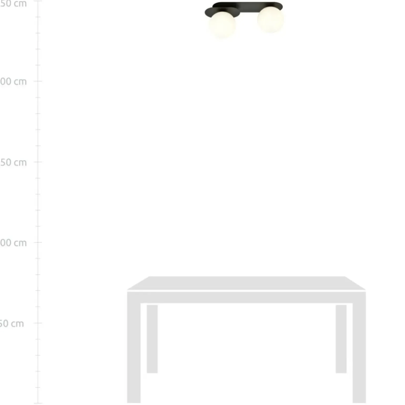 Sklep Kaja Reflektor natynkowy na listwie, białe kule 1118/2 PLAZA | Kaja