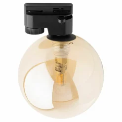 Sklep Kaja Reflektor z bursztynowym kloszem, 1-fazowy TK 4924 TRACER | Kaja