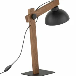 Sklep Kaja Regulowana, drewniana lampka biurkowa z kloszem TK 5345 z serii OSLO