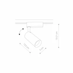 Sklep Kaja Regulowana głowica do szyn, LED 20 W 9004 | Kaja Oświetlenie