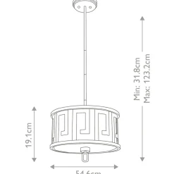 Store Regulowana lampa, antyczne złoto GN-LEMURIA-P-M z serii LEMURIA Żyrandole Nowoczesne