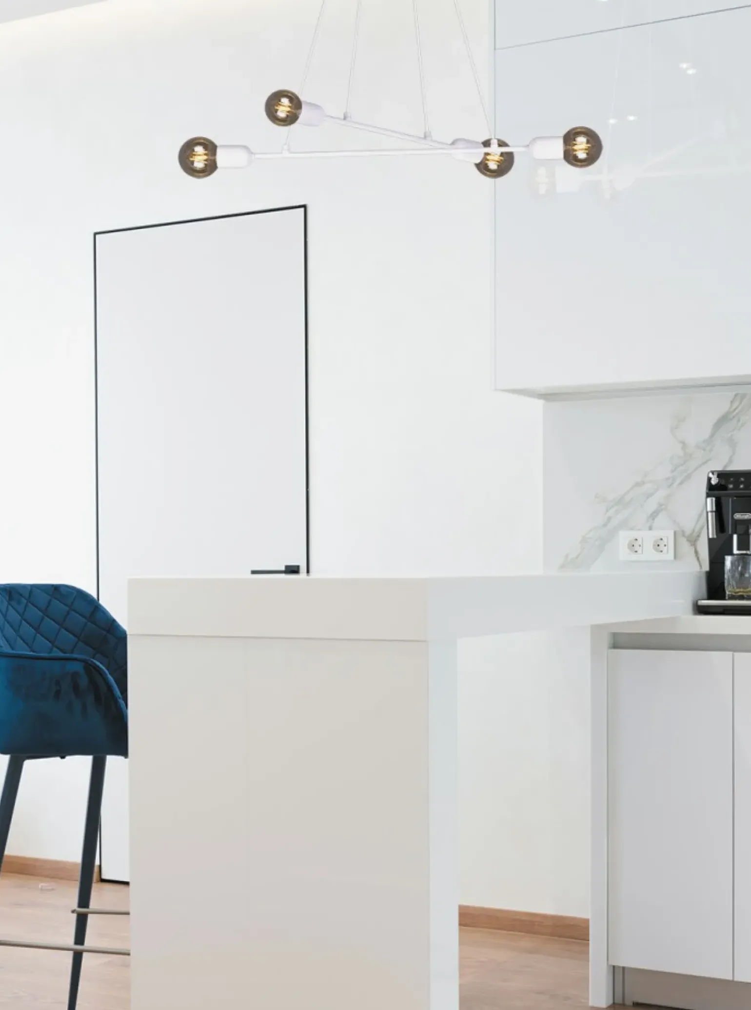 Best Regulowana lampa do pokoju dziecka K-4390 SITYA WHITE | Kaja Żyrandole Nowoczesne