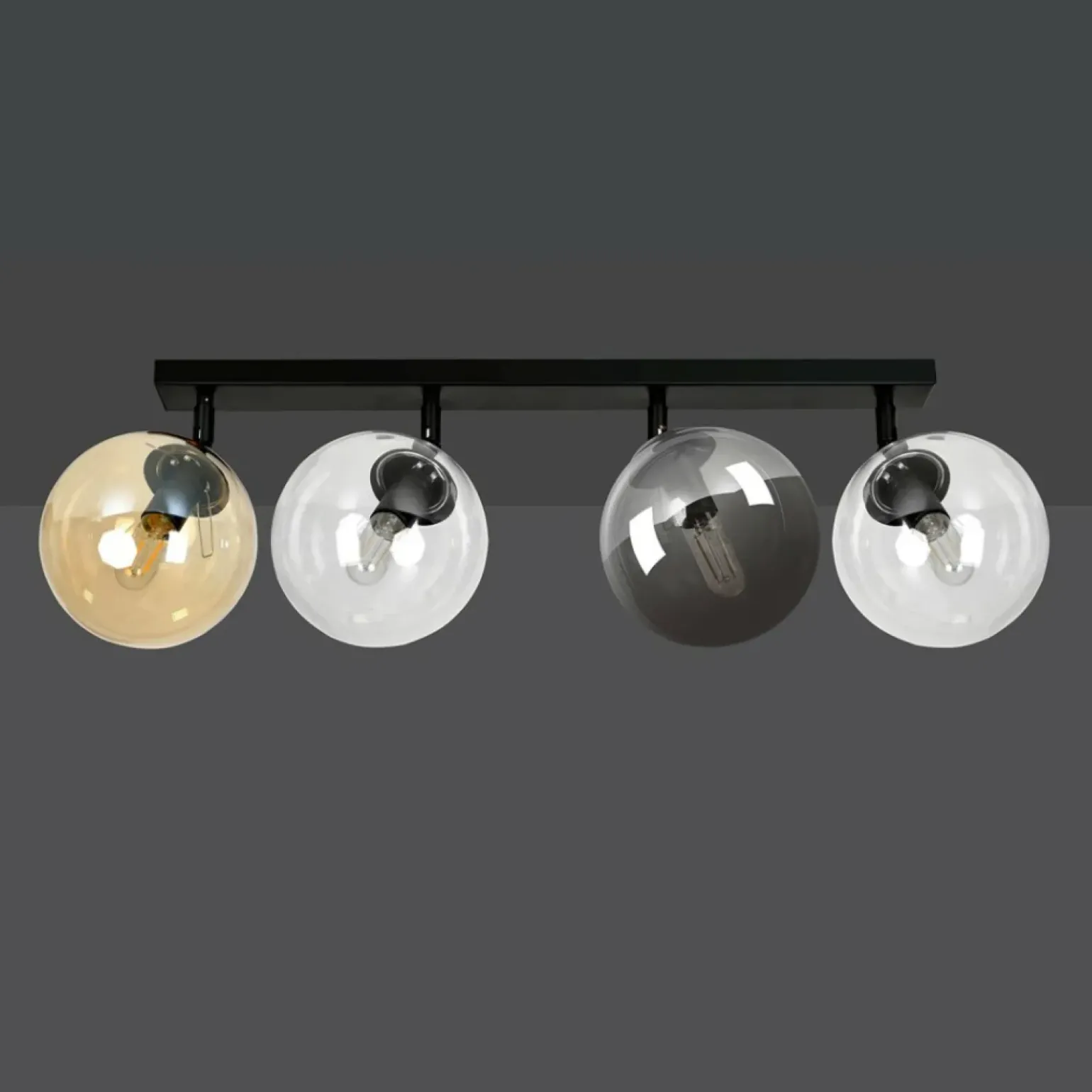 Outlet Regulowana lampa sufitowa z kolorowymi kloszami 779/4 | Kaja Żyrandole Nowoczesne