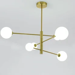 Hot Regulowana lampa wisząca do salonu LP-002/6P DORADO | Kaja Oświetlenie Żyrandole Nowoczesne