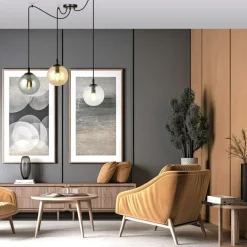 Fashion Regulowana lampa wisząca z trzema kloszami 939/3 | Kaja Oświetlenie Żyrandole Nowoczesne