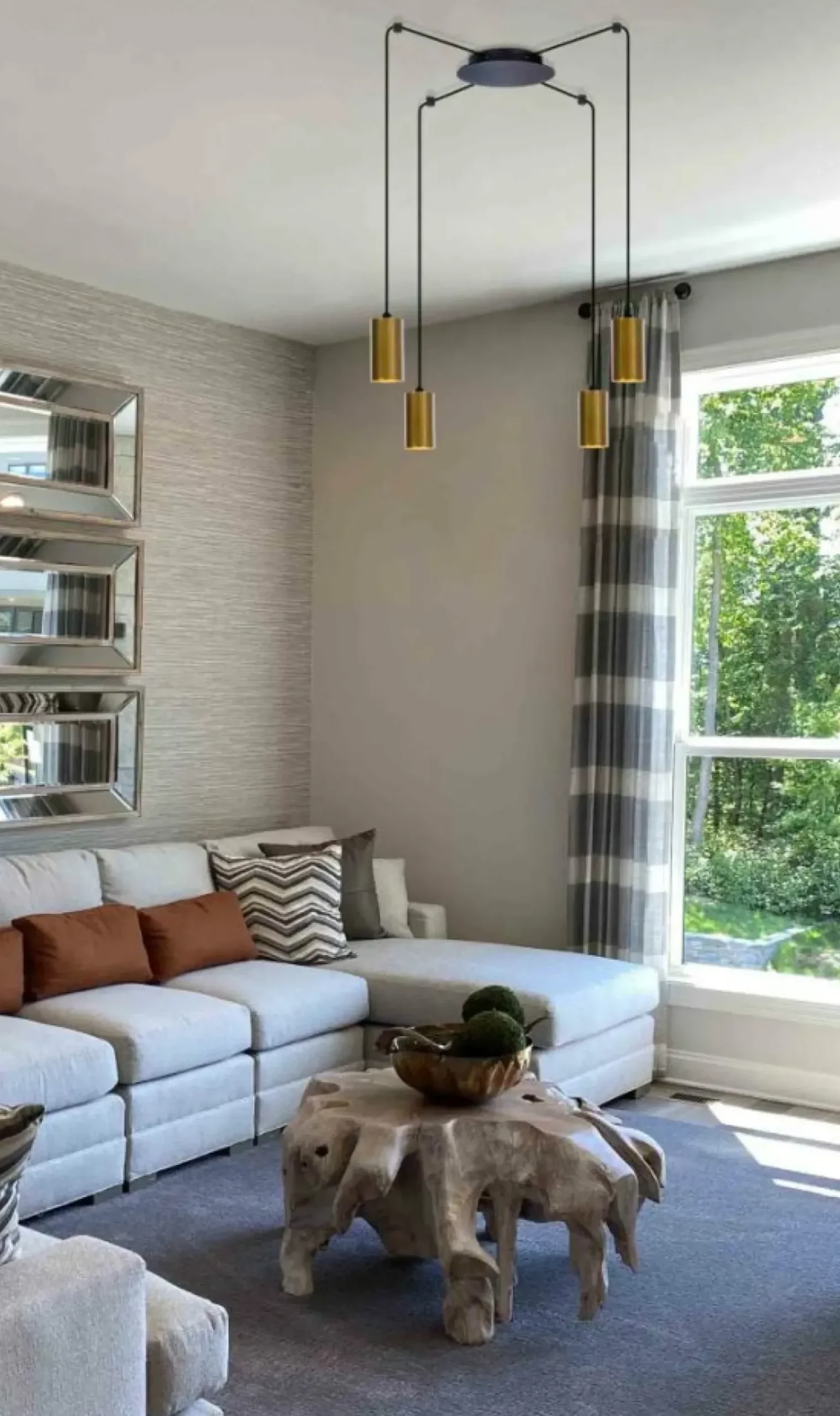 Hot Regulowana lampa wisząca z tubami K-4892 serii VIGO | Kaja Oświetlenie Żyrandole Nowoczesne