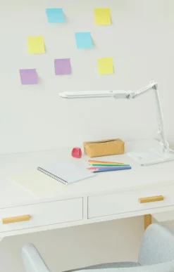 Sklep Kaja Regulowana, ledowa lampka biurkowa K-BL1207 BIAŁY MICA | Kaja