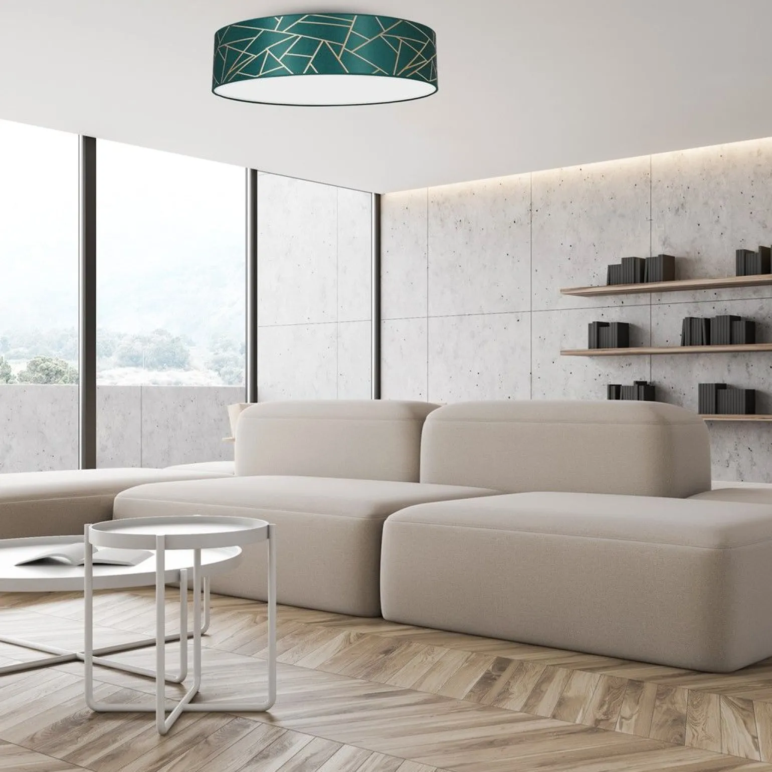 Sklep Kaja Reprezentacyjna lampa sufitowa do salonu MLP7579 z serii ZIGGY | Kaja Oświetleni