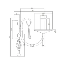 Sklep Kaja Reprezentacyjny kinkiet ścienny AG1-POL-NICKEL z serii AEGEAN