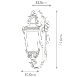 Sklep Kaja Reprezentacyjny kinkiet elewacyjny BT1-L z serii BALTIMORE