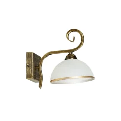 Sklep Kaja Retro lampa ścienna z otwartym, białym kloszem 149/K1 WIVARA | Kaja