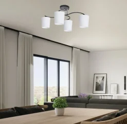 Sklep Kaja Retro lampa sufitowa, białe klosze 34-22677 ESNYR | Kaja Oświetlenie