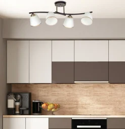 Sklep Kaja Retro lampa sufitowa z białymi kloszami 34-22646 GRECO | Kaja