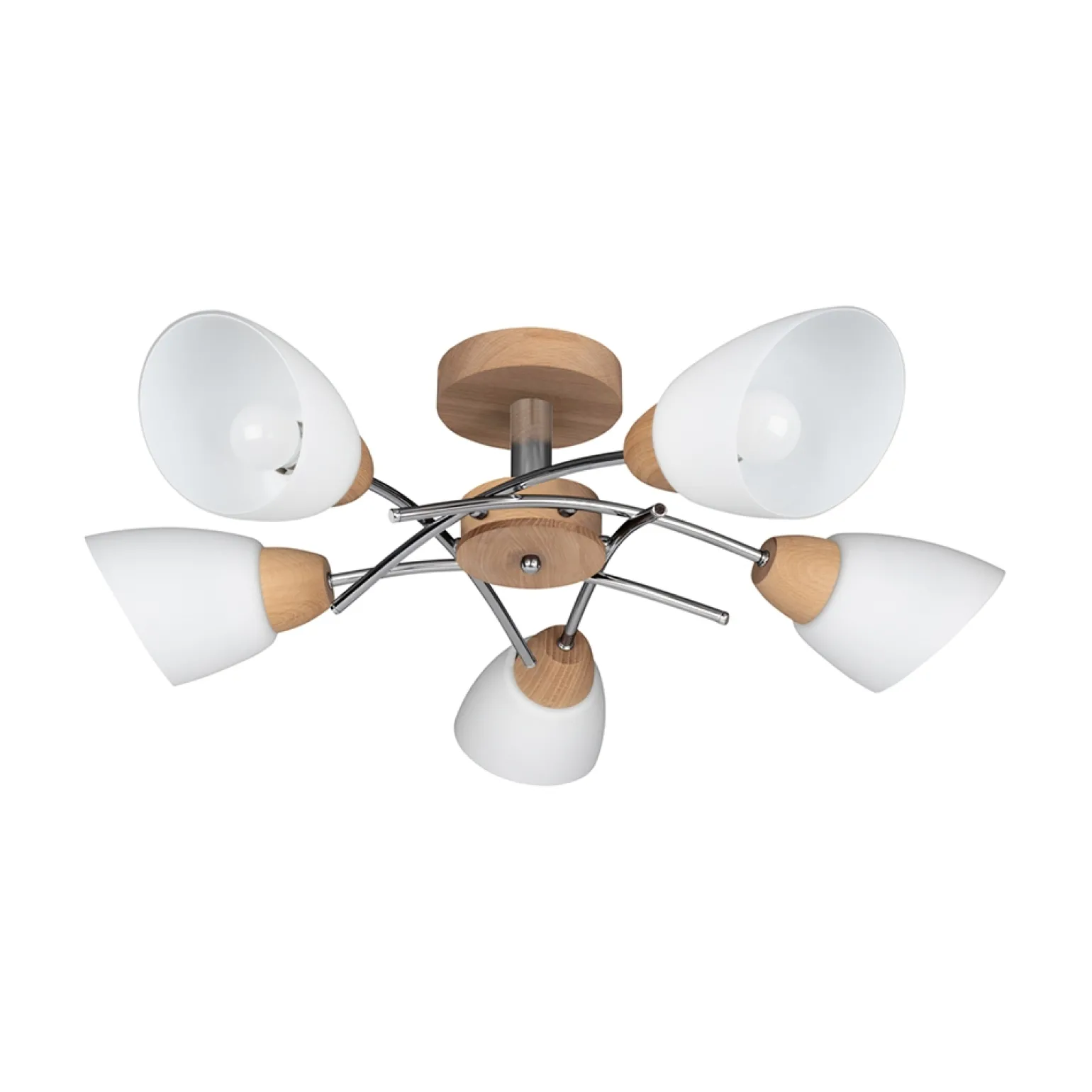 Sklep Kaja Retro lampa sufitowa z wykonana z drewna 8141574 VILETTA WOOD | Kaja