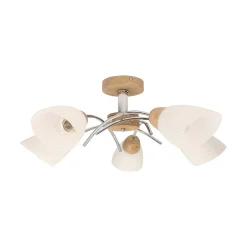 Sklep Kaja Retro lampa sufitowa z wykonana z drewna 8141574 VILETTA WOOD | Kaja