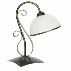 Sklep Kaja Retro lampka stołowa z białym abażurem LX 3922 ANTICA | Kaja