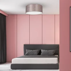 Sklep Kaja Różowa lampa sufitowa ze stylowym wzorem MLP7585 z serii ZIGGY | Kaja Oświetleni