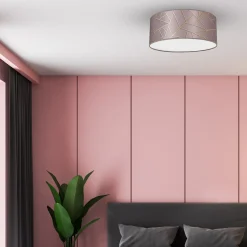 Sklep Kaja Różowa lampa sufitowa ze stylowym wzorem MLP7585 z serii ZIGGY | Kaja Oświetleni