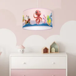 Sklep Kaja Różowa lampa wisząca, dziecięcy abażur MLP6801 z serii OŚMIORNICA LOLA | Kaja Oś