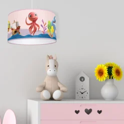 Sklep Kaja Różowa lampa wisząca, dziecięcy abażur MLP6801 z serii OŚMIORNICA LOLA | Kaja Oś