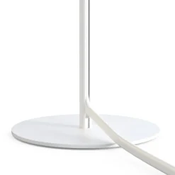 Sklep Kaja Różowo-biała lampka stołowa z abażurem w kropki 8080 | Kaja