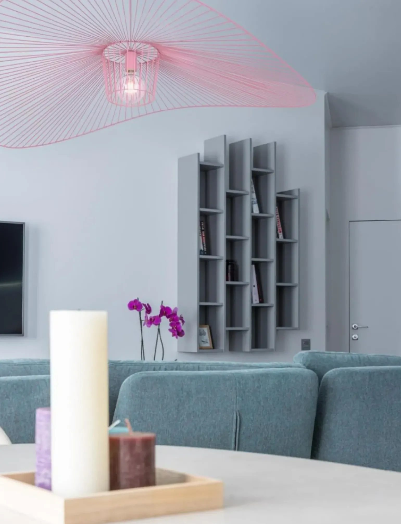 New , druciany, duży żyrandol do salonu KP-21 KAPELUSZ | Kaja Żyrandole Nowoczesne