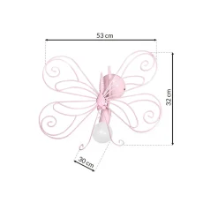 Sklep Kaja kinkiet ścienny w kształcie motylka MLP3931 z serii MOTYL | Kaja Oświetle