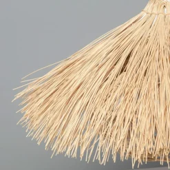 Best Rozkloszowana lampa wisząca z rattanu ABR-NLW32-BH-E27 BOHO | Kaja Żyrandole Nowoczesne