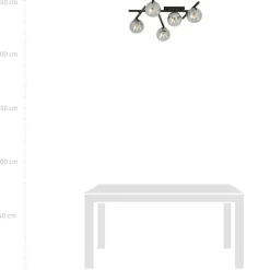 Fashion Rozłożysta lampa sufitowa do korytarza 1104/5 SMART | Kaja Oświetlenie Żyrandole Nowoczesne