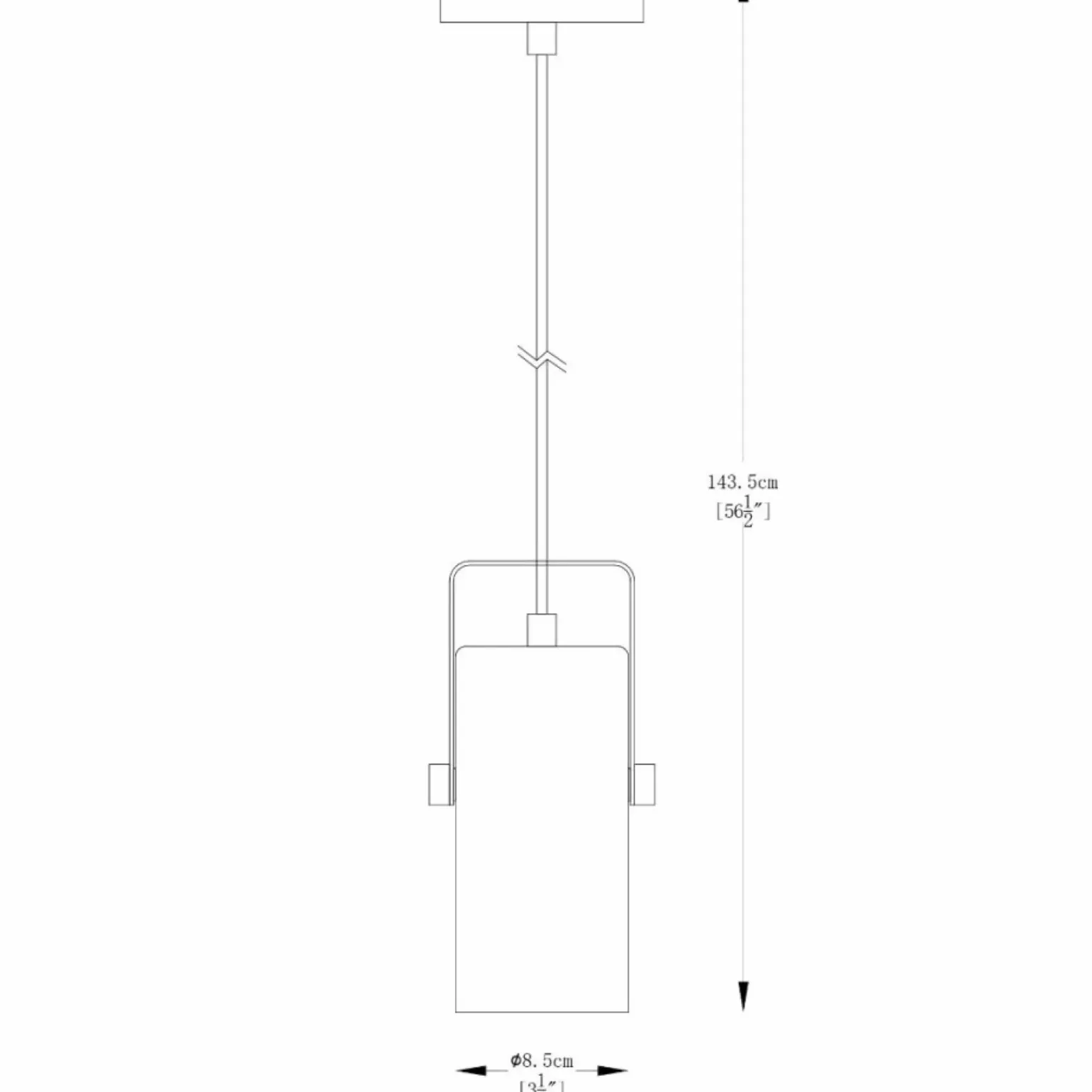 Flash Sale Ruchomy reflektor na czarnym zwisie, do kuchni ZM A8165-1 z serii RESI Żyrandole Nowoczesne