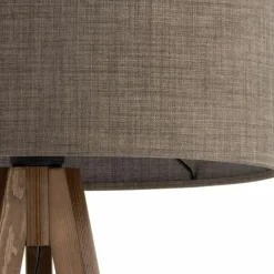 Sklep Kaja Rustykalna, drewniana lampa podłogowa TK 16019 GRAND ORZECH | Kaja