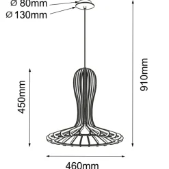 Best Sale Rustykalna lampa wisząca, abażur kapelusz ANT 5018 RINA | Kaja Żyrandole Nowoczesne