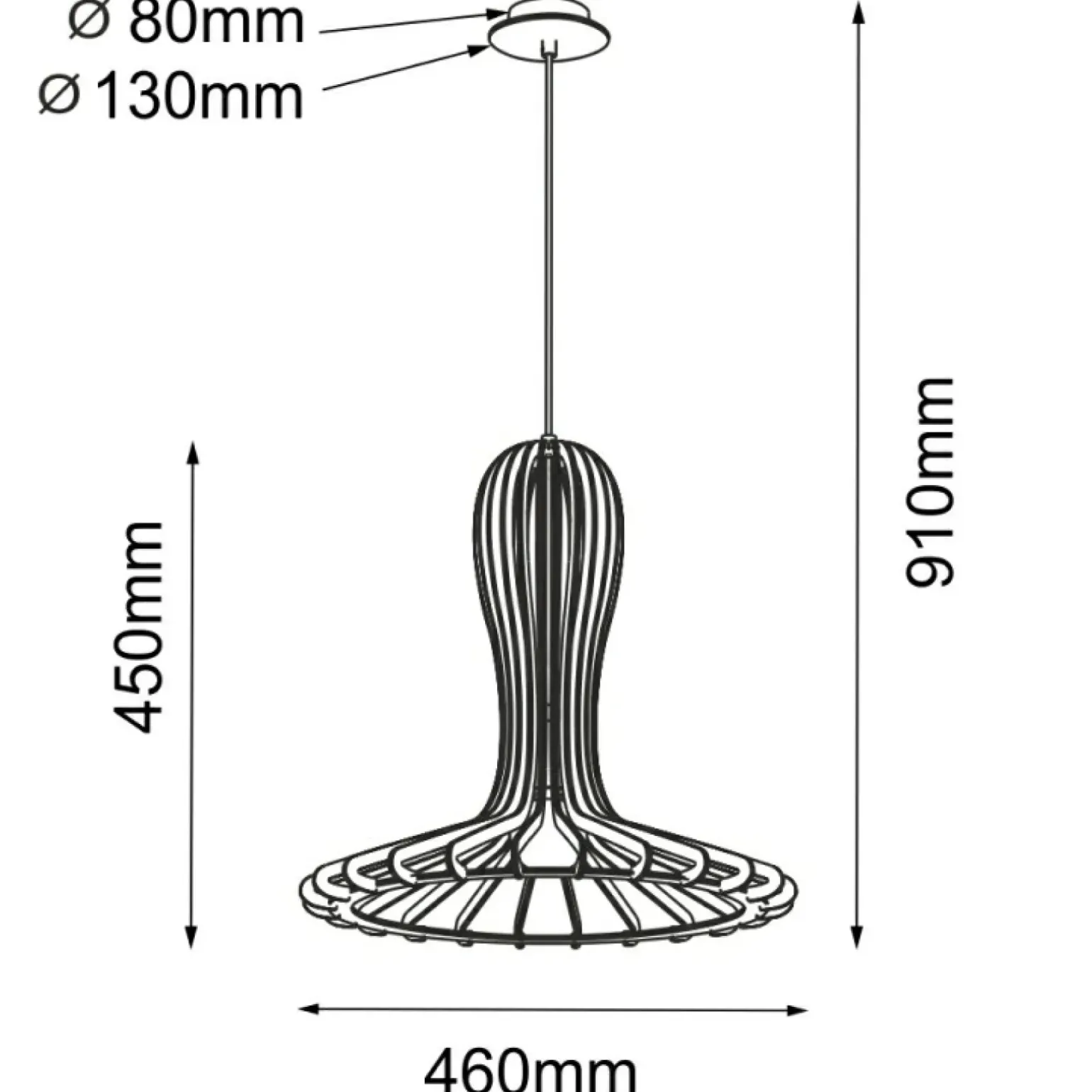 Best Sale Rustykalna lampa wisząca, abażur kapelusz ANT 5018 RINA | Kaja Żyrandole Nowoczesne